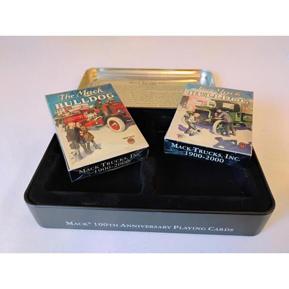 Mack Truck 100th  Anniversary Playing Cards With Tin - Cards Are Sealed - Picture 4 of 4